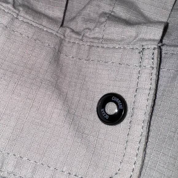 Ocean Current Beige Button Snap Shirt - M Outdoors Surfer Long Sleeve - Picture 4 of 8